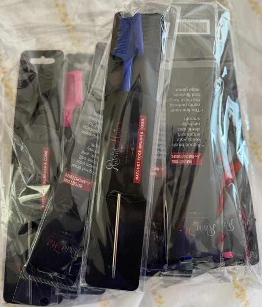 🖌️ Ratchet Edge Brush & Comb