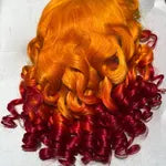 🌈🔥 16” Rainbow Fire Wig – Body Wave | 13x4 Frontal | 200% Density