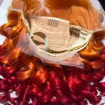 🌈🔥 16” Rainbow Fire Wig – Body Wave | 13x4 Frontal | 200% Density