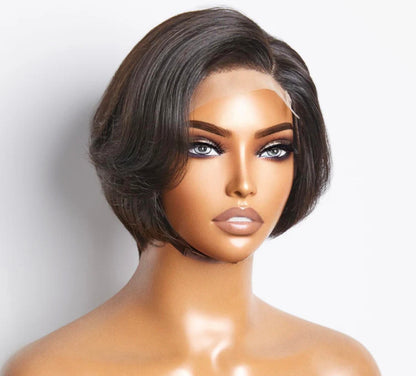 💇‍♀️ 8-Inch Straight Bob – 4x4 Lace Closure (Side Part)